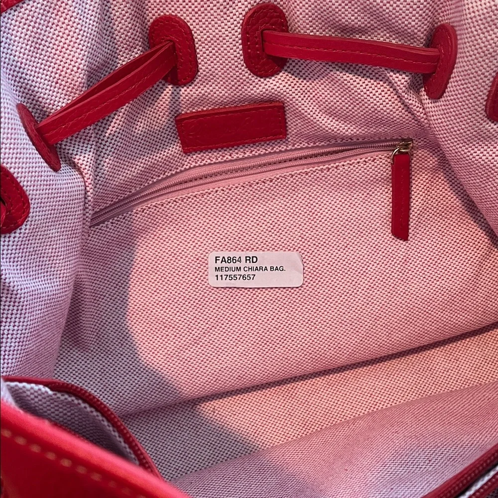 Dooney and Bourke Red Chiara Bag size medium - Picture 4 of 14